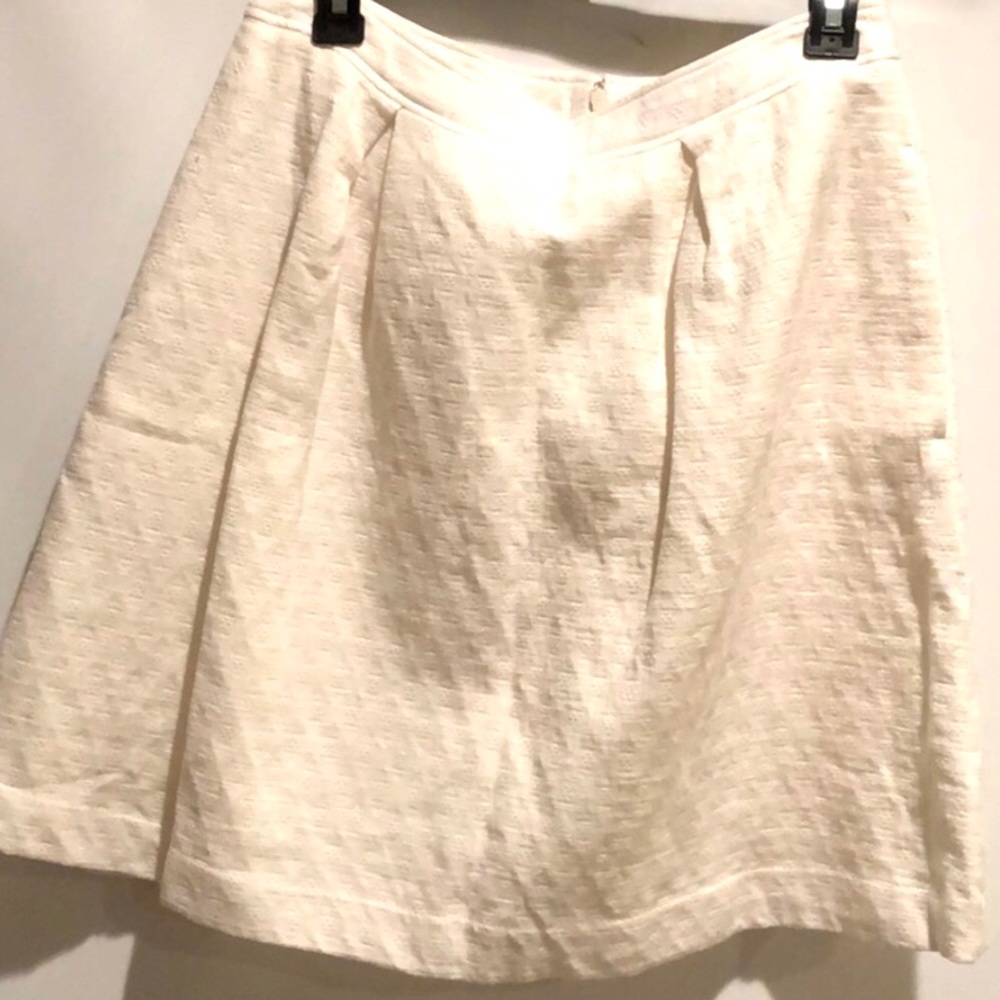 NWT APC Rue MADAME Paris White Skater Skirt size 36 and 38 100% cotton 2 pockets